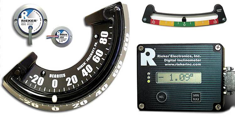 供应美国rieker 倾角传感器 角度指示仪 水平仪 臂角指示仪